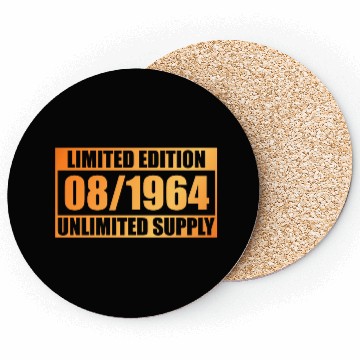 Discover 60th birthday Limited Edition - ꝏ Supply 08/1964 Coasters