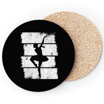 Discover Female Ballet Dancer Drawing Coasters