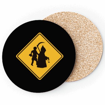 Discover Death Angel Site - Weird Road Sign Coasters