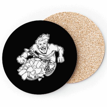Discover Cycling Cyclist Cool Coasters