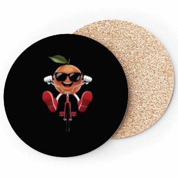 Discover Mandarin Cycling On Bike Realistic Coasters