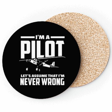 Discover Pilot Right Have Flying Pilots Coasters