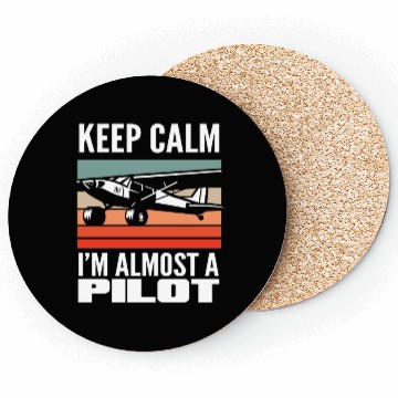 Discover Pilot Training Saying Flight School Coasters