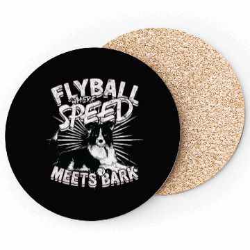Discover Flyball Where Speed Meets Bark Border Collie Dog Coasters