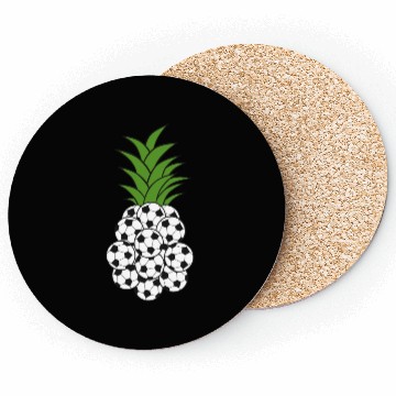 Discover PINEAPPLE SOCCER BALL Coasters