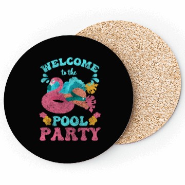 Discover Pool Swimming Sun Alcohol Coasters
