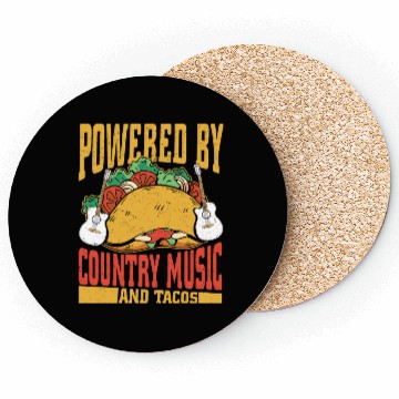 Discover Powered By Country Music & Tacos Cowboy Western Coasters