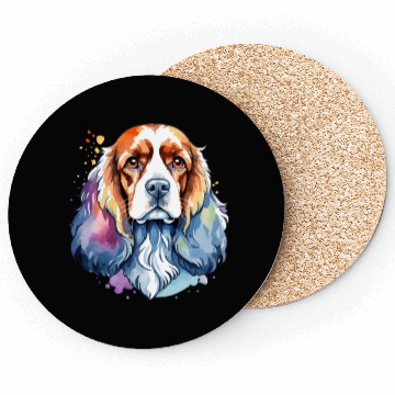 Discover American Cocker Spaniel Watercolor Coasters