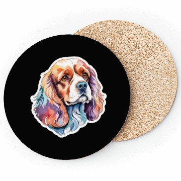 Discover American Cocker Spaniel Watercolor Coasters
