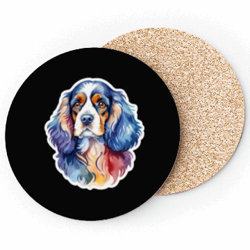 Discover American Cocker Spaniel Watercolor Coasters
