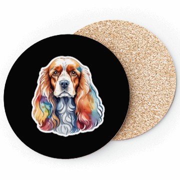 Discover American Cocker Spaniel Watercolor Coasters