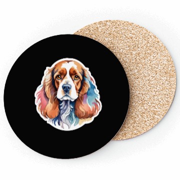 Discover American Cocker Spaniel Watercolor Coasters