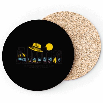 Discover Aloha Trip Tropical Vacation Design Coasters
