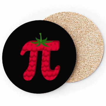 Discover Raspberry Funny Pi Day Pie Math Lover Student Coasters