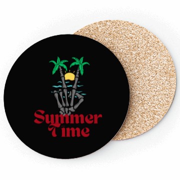 Discover Tropical Summer Time Vibes Coasters