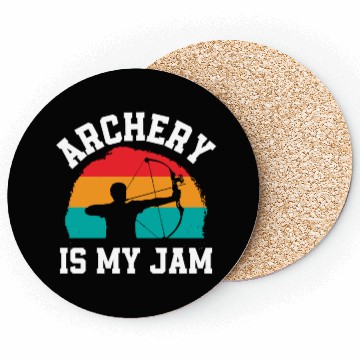 Discover Retro Bow Archery Is My Hobby Coasters