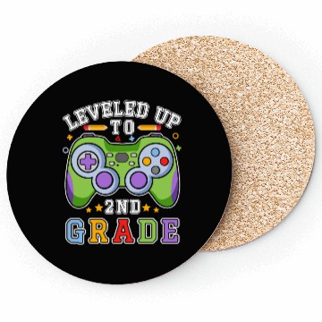 Discover Leveled Up To 2nd Grade Back To School Kids Coasters