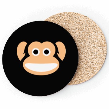 Discover Cute Monkey Whole Face Ape Animal Primate Lover Coasters