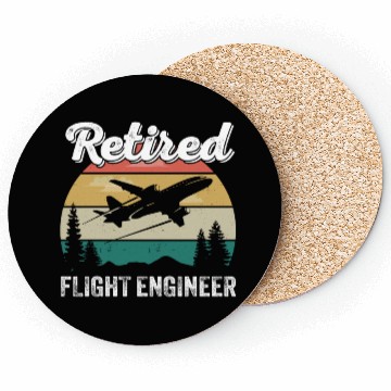 Discover Retired Flight Engineer Retirement Pilot & Aviatio Coasters