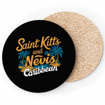 Discover Saint Kitts And Nevis Caribbean Souvenir Coasters