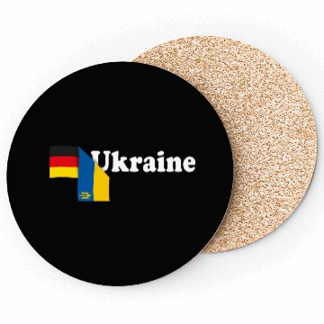 Discover Germany Ukraine Tryzub Flag Coasters