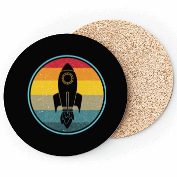 Discover Rocket Science Physics Retro Vintage Coasters