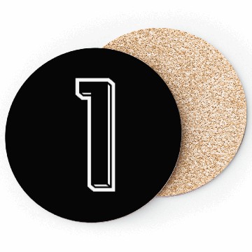 Discover 1 Year Jersey Number 1 - Number ONE Back Number Coasters