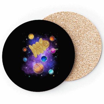 Discover Tardigrade Space! Nerd, Geek Microbiology Science Coasters