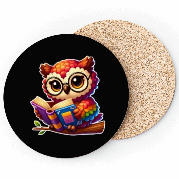 Discover If you need me Owl be Reading Owl Coasters