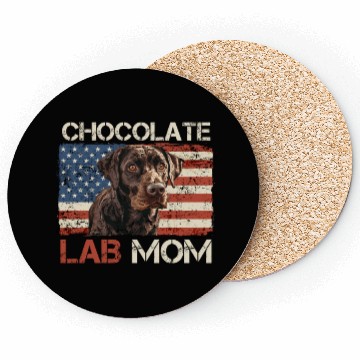 Discover Labrador Retriever CHOCOLATE LAB MOM Labrador Coasters