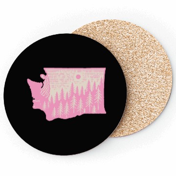 Discover Washington DC Wild Outline State Coasters