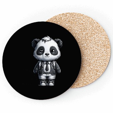 Discover Cute Schoolboy Panda Coasters