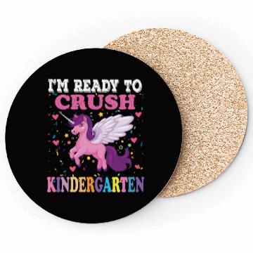 Discover Crush kindergarten dabbing unicorn back to school Coasters