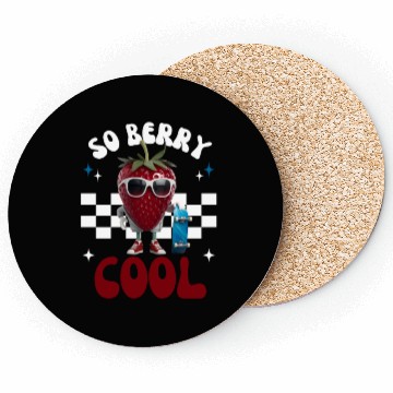 Discover Groovy So Berry Cool Fruit Lover Strawberry Coasters