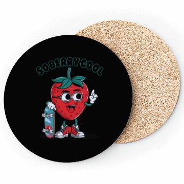 Discover Groovy So Berry Cool Fruit Lover Strawberry Coasters