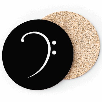 Discover Music Bass Clef Note Cool Sound Symbol Two Points Coasters