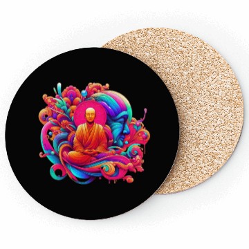 Discover Monk Positive Vibes Coasters