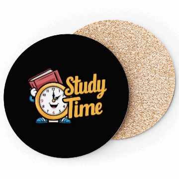 Discover Study Time Clock Fun Desk Decor with Clock Coasters