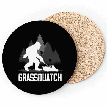 Discover Landscaper Gardener Bigfoot Lawn Mowing Coasters
