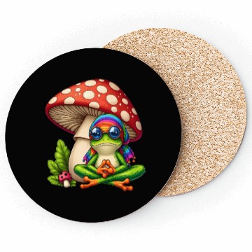 Discover Sweet Mushroom Frog Coasters