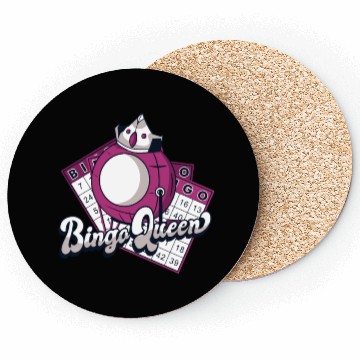 Discover Bingo Queen Professional Caller Daubers Bingo Coasters