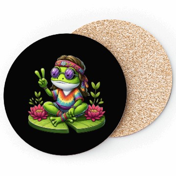 Discover Sweet Flowers Frog Coasters