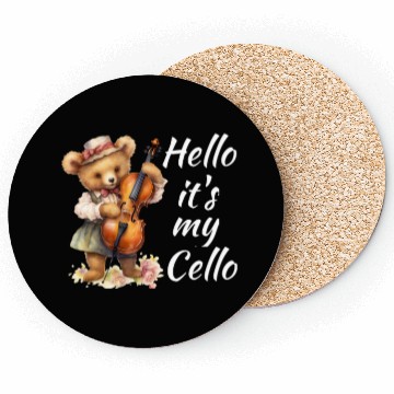 Discover Hello it's my Cello Orchestra Musicians Coasters