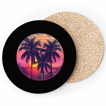 Discover Palm Trees In The Sunset Coasters