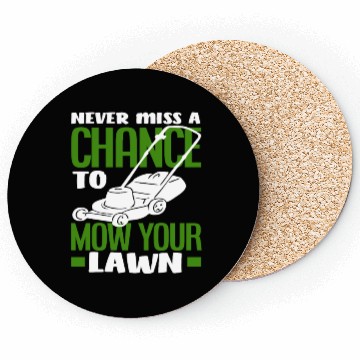 Discover Landscaper Gardener Lawn Mowing Saying Coasters