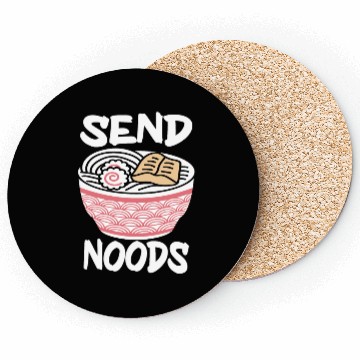 Discover Send Noods Funny Japanese Ramen Noodle Coasters