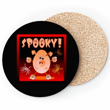 Discover HAPPY HALLOWEEN SPIDERS PIGLET Coasters
