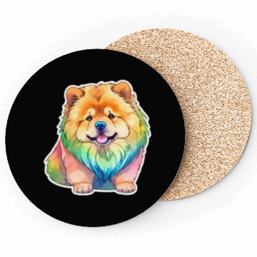Discover Chow Chow Watercolor Coasters