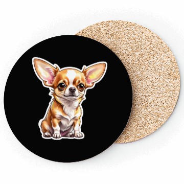 Discover Chihuahua Watercolor Coasters