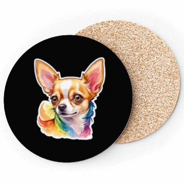 Discover Chihuahua Watercolor Coasters